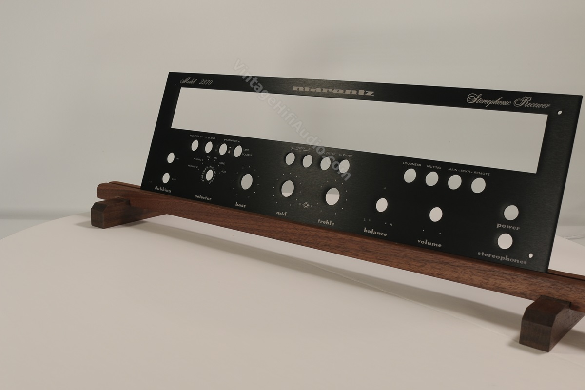 Marantz 2270 Replica Faceplate - High-Quality Aluminum, Precision