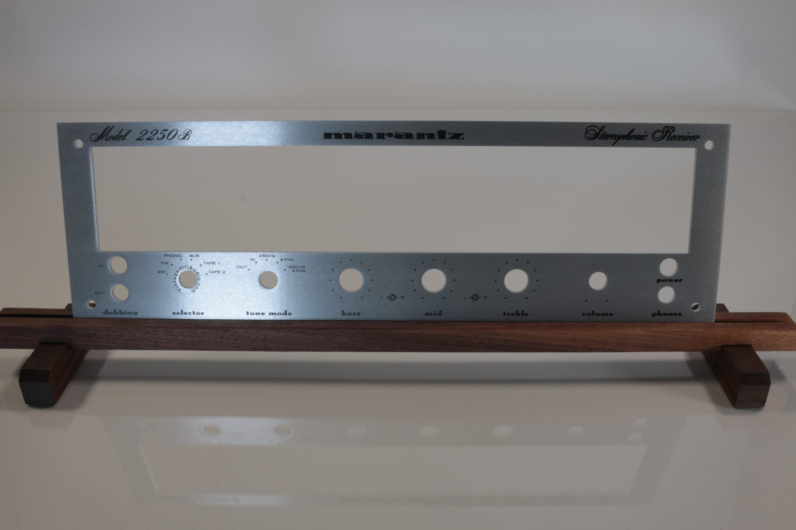 Marantz 2250B Replica Faceplate - High-Quality Aluminum, Precision