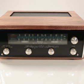 McIntosh MR73 Tuner in Walnut L52 replica case front
